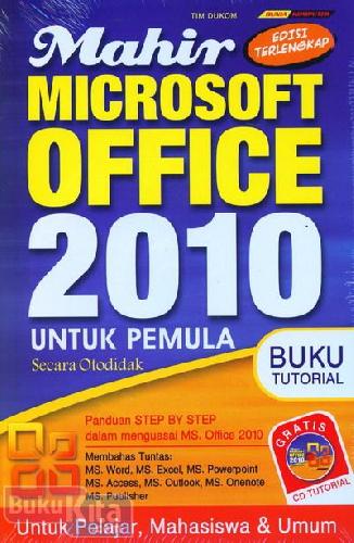 Cover Buku Mahir Microsoft Office 2010 untuk Pemula