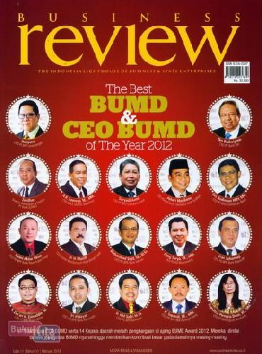 Cover Buku Majalah Business Review #11 - Februari 2013
