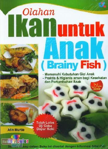 Cover Buku Olahan Ikan untuk Anak - Brainy Fish (full color) Food Lovers