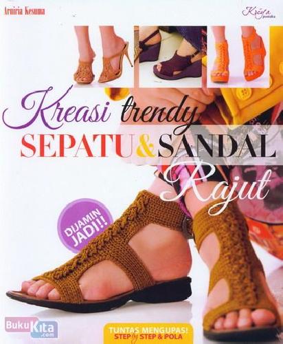 Cover Buku Kreasi Trendy Sepatu & Sandal Rajut