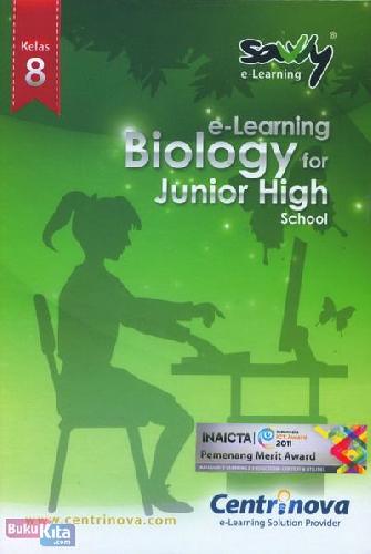 Cover Buku Savvy Biology for 8th Grade (CD Pembelajaran)