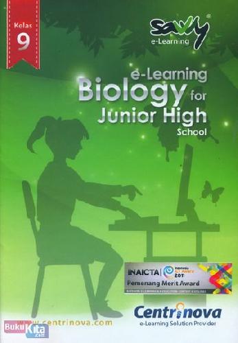 Cover Buku Savvy Biology for 9th Grade (CD Pembelajaran)