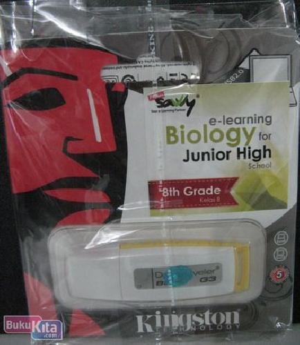 Cover Buku FlashSavvy Biology for 8th Grade (flashdisk 8 GB)