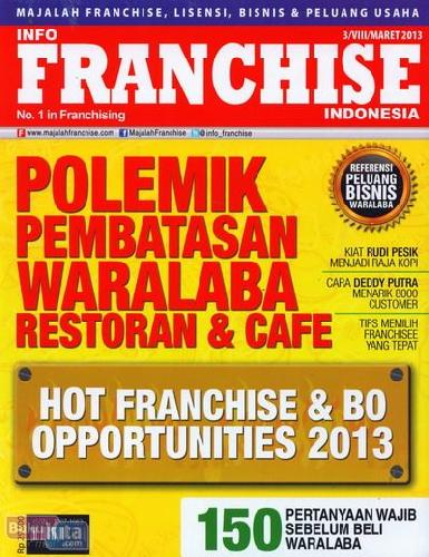 Cover Buku Majalah Info Franchise Indonesia #3 | Maret 2013