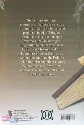 Cover Belakang Buku Struktur Bahasa Jawa Kuna
