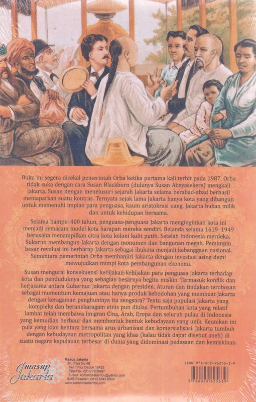 Cover Belakang Buku Jakarta Sejarah 400 tahun