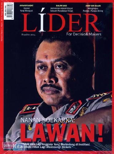 Cover Buku Majalah LIDER For Decision Makers #06 | Maret 2013