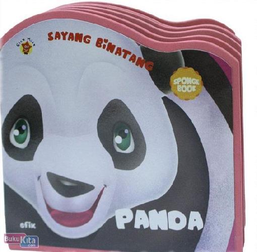 Cover Buku Sponge Book : sayang Binatang - Panda