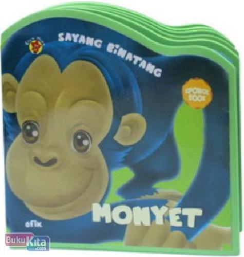 Cover Buku Sponge Book : sayang Binatang - Monyet