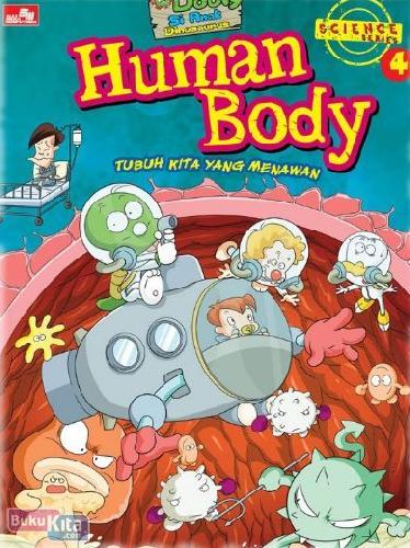 Cover Buku Dooly si anak dinosaurus - on Science 4 - Human Body-Tubuh Kita yang Menawan