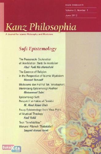Cover Buku Kanz Philosophia - Sufi Epistemologi