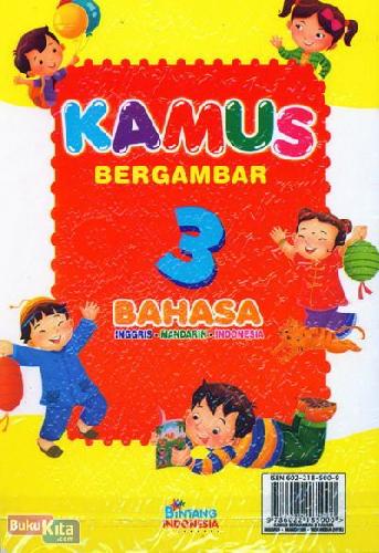 Cover Belakang Buku Kamus Bergambar 3 Bahasa Inggris Mandarin Indonesia