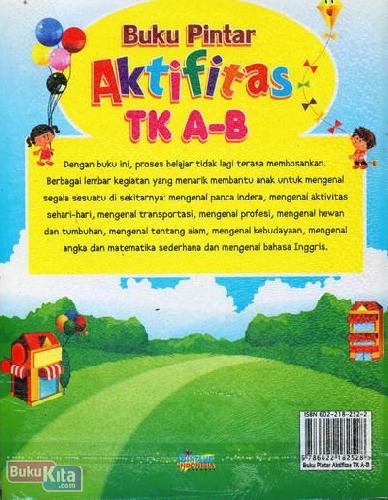 Cover Belakang Buku Buku Pintar Aktifitas TK A-B