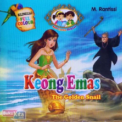 Cover Buku Keong Emas - The Golden Snail (Bilingual+Full Colour)