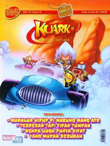 Cover Buku Komik Sains Kuark Level II Tahun IX edisi 01 : Makhluk Hidup Di Warung Mang Ato