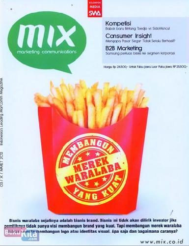 Cover Buku Majalah MIX Marketing Communications #03 - Maret 2013