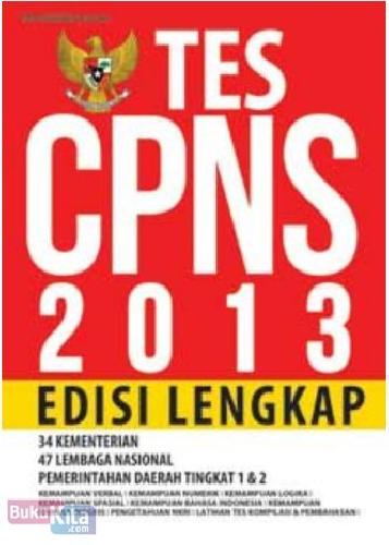 Cover Buku TES CPNS 2013 (Edisi Lengkap)