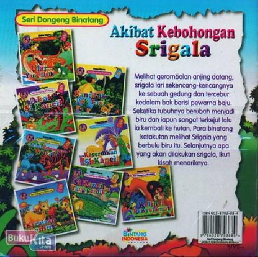Cover Belakang Buku Akibat Kebohongan Srigala (Bilingual+Full Colour)