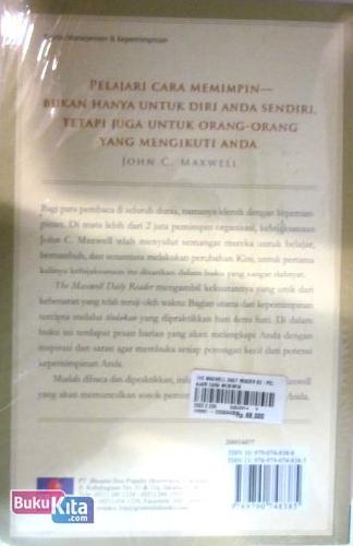 Cover Belakang Buku THE MAXWELL DAILY READER SC : PELAJARI CARA MEMIMPIN