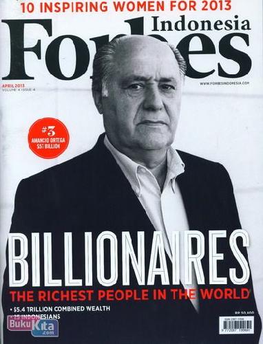 Cover Buku Majalah Forbes Indonesia Volume 4 Issue 4 - April 2013