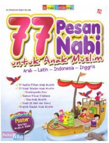 Cover Buku 77 Pesan Nabi Untuk Anak Muslim