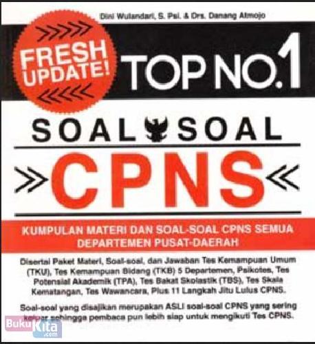 Cover Buku Fresh Update Top No. 1 Soal-soal CPNS