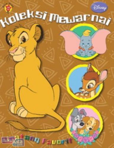 Cover Buku Koleksi Mewarnai Disney Klasik : Binatang favoritmu