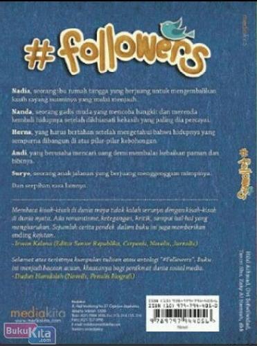 Cover Belakang Buku #Followers - Serpihan Rasa di Social Media (Promo Best Book)