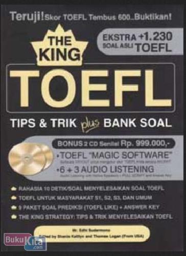 Cover Buku THE KING TOEFL: Tips dan Trik Plus Bank Soal