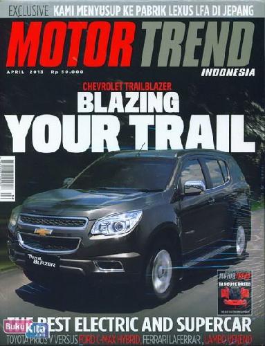 Cover Buku Majalah Motor Trend Indonesia Edisi April 2013