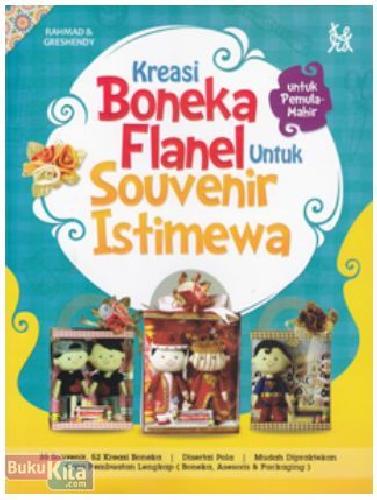 Cover Buku Kreasi Boneka Flanel untuk Souvenir Istimewa