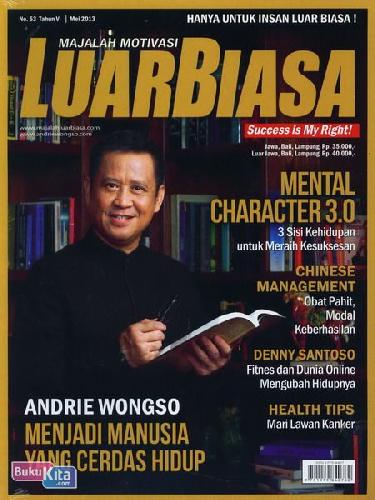 Cover Buku Majalah Motivasi Luar Biasa no 53 - Mei 2013