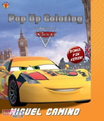 Cover Buku Pop Up Coloring Cars - Miguel Camino