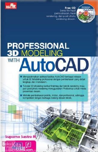 Cover Buku Professional 3D Modeling with AutoCAD