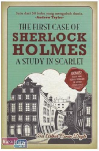 Cover Buku The First Case of Sherlock Holmes A Study in Scarlet