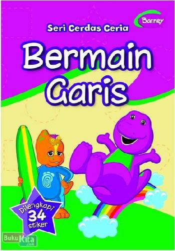 Cover Buku Barney Bermain Garis