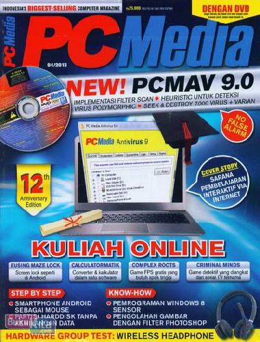 Cover Buku Majalah PC Media Ekonomis Edisi 04 - 2013 (dengan DVD)