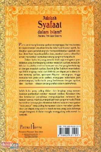 Cover Belakang Buku Adakah Syafaat dalam Islam? Antara Pro dan Kontra