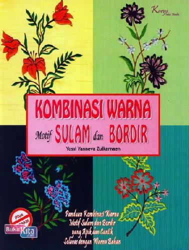Cover Buku Kombinasi Warna Motif Sulam dan Bordir