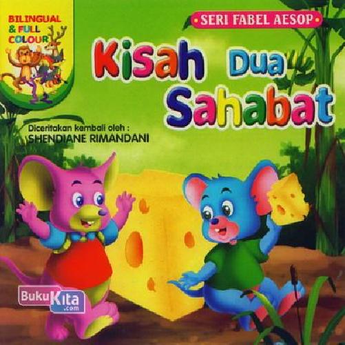 Cover Buku Kisah Dua Sahabat (Bilingual & full colour)