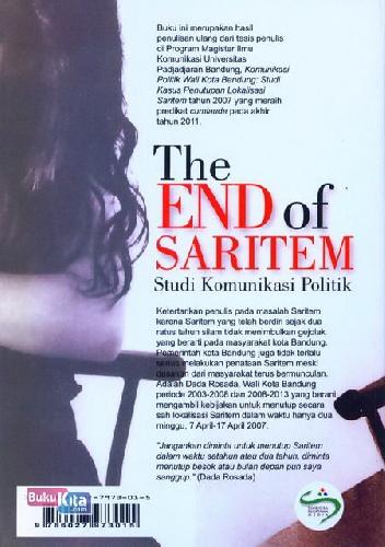 Cover Belakang Buku The End of Saritem - Studi Komunikasi Politik