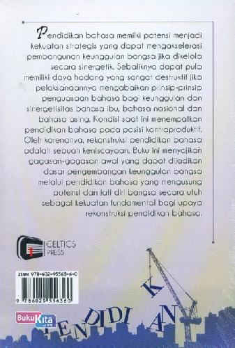 Cover Belakang Buku Rekonstruksi Pendidikan Bahasa