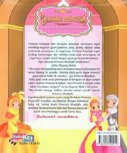Cover Belakang Buku Rahasia Princess - Kisah 10 Putri Cantik, Pintar, Baik Hati dan Islami