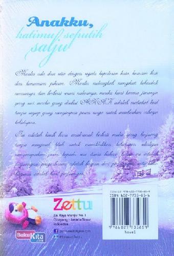Cover Belakang Buku Anakku Hatimu Seputih Salju