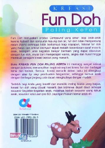 Cover Belakang Buku Kreasi Fun Doh Paling Keren Untuk Hobi dan Bisnis