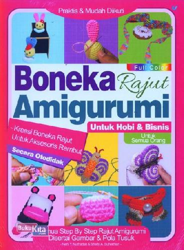 Cover Buku Boneka Rajut Amigurumi untuk Hobi dan Bisnis (full color)