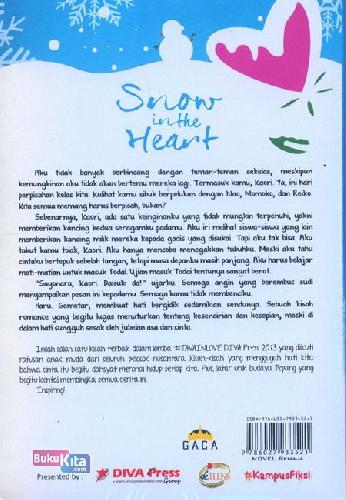 Cover Belakang Buku Snow in the Heart