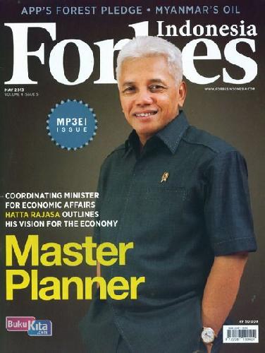 Cover Buku Majalah Forbes Indonesia Volume 4 Issue 5 - May 2013