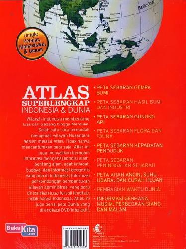 Cover Belakang Buku Atlas Superlengkap Indonesia dan Dunia