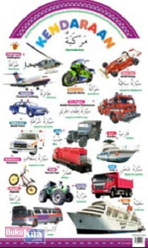 Cover Buku Poster Pintar Arab-Ingrris-Indonesia: Kendaraan
